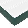 vidaXL Cadre de lit ottoman avec matelas vert fonc&eacute; 90x200 cm velours