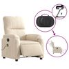 vidaXL Fauteuil inclinable de massage &eacute;lectrique beige