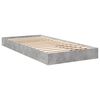 vidaXL Cadre de lit sans matelas gris béton 75x190 cm