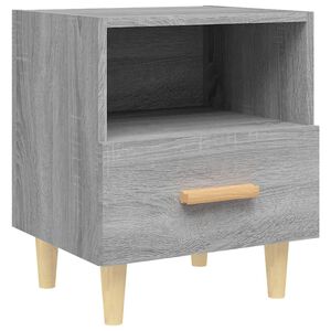 vidaXL Table de chevet Sonoma gris 40x35x47 cm