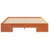 vidaXL Cadre de lit Marron 140 x 190 cm