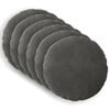 vidaXL Housse de coussin 6 pcs HEERLEN Gris fonc&eacute; &Oslash; 50 cm Velours