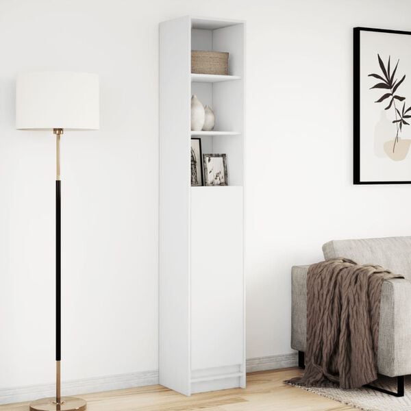 vidaXL Buffet avec LED blanc 36x32,5x200 cm bois d'ingénierie