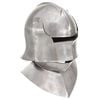 vidaXL Casque de chevalier m&eacute;di&eacute;val antique pour GN Argent&eacute; Acier