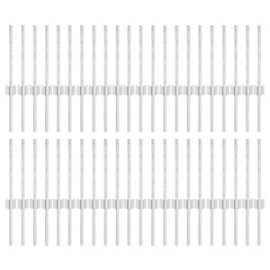 vidaXL Poteau de cl&ocirc;ture ench&acirc;ss&eacute; 44 pc Argent&eacute; 80 cm