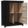 vidaXL Buffet Noir 83x41,5x100 cm Bois massif de pin