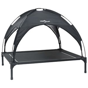 vidaXL Lit pour Chien 104 x 86 x 84,5 cm Acier Noir