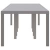 vidaXL Table de jardin pour repas Gris clair 300 x 100 x 73 cm