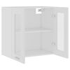vidaXL Vitrine suspendue "Lyon" Blanc 60 x 31 x 60 cm Bois d'ing&eacute;nierie