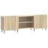 vidaXL Meuble TV Ch&ecirc;ne Sonoma 150 x 31 x 52 cm Bois d'ing&eacute;nierie