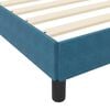 vidaXL Lit &agrave; ressorts avec matelas Bleu fonc&eacute; 100 x 200 cm tissu