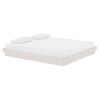 vidaXL Cadre de lit sans matelas blanc bois massif