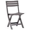 vidaXL Chaises de jardin pliables lot de 2 Plastique Mocha