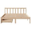 vidaXL Cadre de lit sans matelas 120x190 cm bois de pin massif