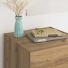 vidaXL Buffet Ch&ecirc;ne artisanal 34,5 x 34 x 90 cm Bois d'ing&eacute;nierie