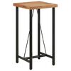 vidaXL Table de bar 55x55x107 cm bois massif d'acacia et fer