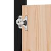 vidaXL Portes de cuisine d'ext&eacute;rieur MEPPEL 2 pcs noir bois de pin massif