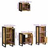 vidaXL Ensemble de mobilier de salle de bain avec tiroir 4 pcs