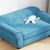 vidaXL Canapé pour chien Turquoise 72x45x30 cm Peluche