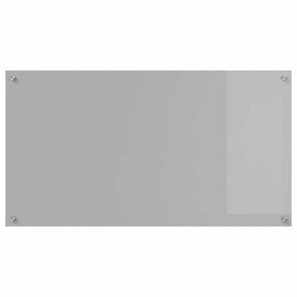 vidaXL Protection de cuisine Gris clair 110 x 60 x 0,6 cm verre trempé