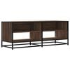vidaXL Meuble TV ch&ecirc;ne marron 120,5x40x46cm bois d'ing&eacute;nierie et m&eacute;tal