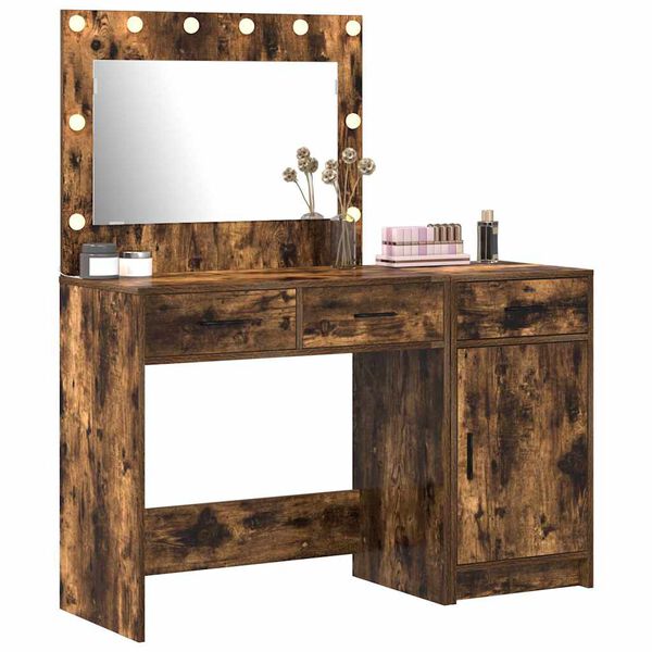 vidaXL Table de Toilette avec tiroir 2 pcs Marron 40 x 41 x 75 cm