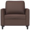 vidaXL Fauteuil Marron 60 cm Similicuir