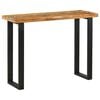vidaXL Table console Marron 100 x 35 x 75 cm Bois de teck massif