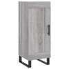 vidaXL Buffet haut Sonoma gris 34,5x34x180 cm Bois d'ing&eacute;nierie