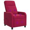 vidaXL Fauteuil de massage inclinable Bordeaux Velours (V)