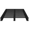 vidaXL Lit de palette sans matelas noir bois massif