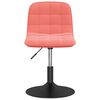 vidaXL Chaises pivotantes &agrave; manger lot de 4 rose velours