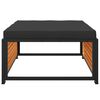vidaXL Tabouret de jardin avec coussin 68x68x30cm bois massif d'acacia