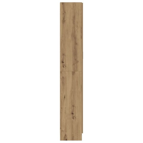 vidaXL Buffet haut ch&ecirc;ne artisanal 82,5x30,5x185 cm bois d'ing&eacute;nierie