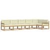 vidaXL Ensemble de canap&eacute;s d'ext&eacute;rieur 4 pc Blanc et cr&egrave;me Polyester