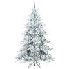 vidaXL Sapin de No&euml;l Artificiel &agrave; Branches Articul&eacute;es Blanc 240 cm