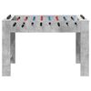 vidaXL Table de Foosball Gris B&eacute;ton 125 x 60,5 x 80 cm