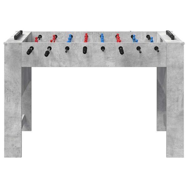 vidaXL Table de Foosball Gris B&eacute;ton 125 x 60,5 x 80 cm