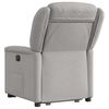 vidaXL Fauteuil inclinable &eacute;lectrique gris nuage tissu