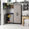 Keter Armoire de rangement avec étagères Pro noir et gris