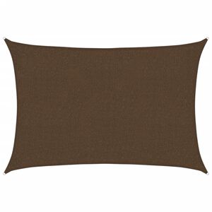 vidaXL Voile d'ombrage 160 g/m&sup2; Marron 2x3 m PEHD