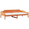 vidaXL Cadre de lit sans matelas cire marron 80x200 cm bois pin massif