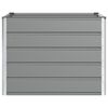 vidaXL Jardini&egrave;re Gris clair 100 x 100 x 75 cm Acier