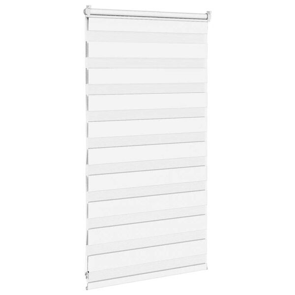 vidaXL Store z&egrave;bre blanc 85x100 cm largeur du tissu 80,9 cm polyester