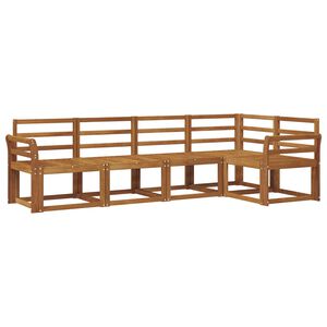 vidaXL Ensemble de canap&eacute;s d'ext&eacute;rieur 5 pcs Naturel