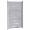 vidaXL Porte de Jardin Argent&eacute; 100 x 150 cm Acier inoxydable