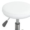 vidaXL Tabouret de massage Similicuir Blanc
