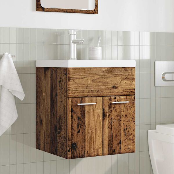 vidaXL Ensemble de meubles salle de bain 2 pcs bois d'ing&eacute;nierie