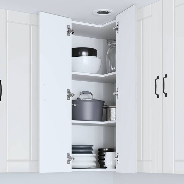 vidaXL Armoire de cuisine Blanc brillant 57 x 57 x 100 cm