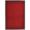 vidaXL Tapis d'entr&eacute;e rouge 117 x 220 cm PVC